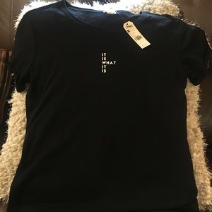 Garage Black T Shirt XS "It is what it is"